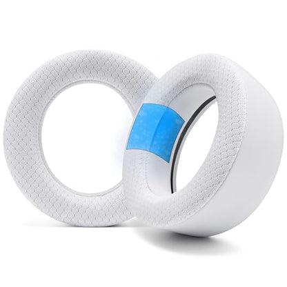 WC Freeze Pulse Elite - Cooling Gel Earpads for PS5 Pulse Elite | Made by Wicked Cushions | Thicker Cushion & Wider Opening | White - color: White