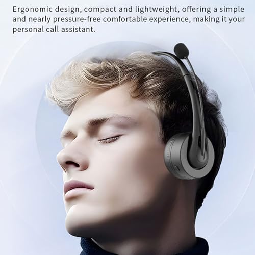 Blue Tooth Truck Driver Headset Bluetooth Wireless with Mic, T4900, Wireless, Bluetooth, Single-Ear, Black