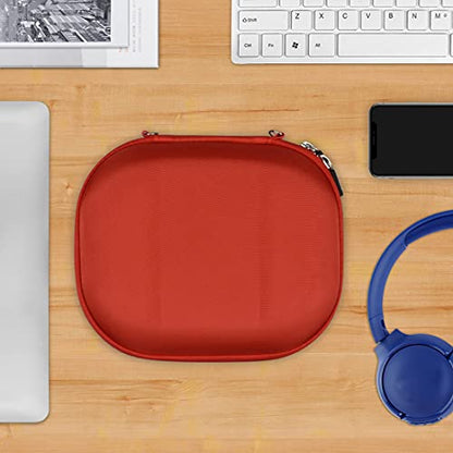 Geekria Shield Headphones Case Compatible with JBL Tune 660NC, Tune 560BT, Tune 510BT, Tune 500BT, Jr 310BT and More, Replacement Hard Shell Travel Carrying Bag with Cable Storage (Red) - color: Red