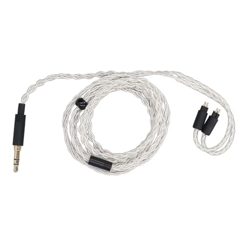 ZJchao Premium Detachable 3 5mm to 0 78mm 2 Pin IEM Cable 1 2m Silver Plated Copper Wire for QDC TFZ Custom in Ear Monitors Enhanced Clarity Design