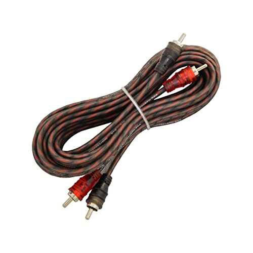 12ft 2-Channels Male-to-Male Twisted Pair OFC RCA Interconnect Cable - size: 12 ft