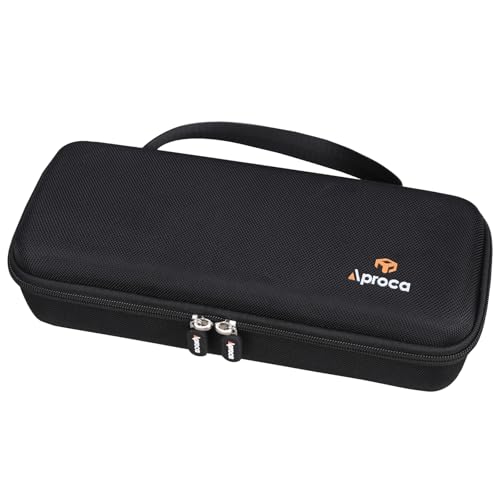 Aproca Case Compatible with talomen / ECHOMUSSY / JBL Wireless Two Microphone System, Handheld Dual Mic Storage Bag for Receiver, Batteries and Other Accessories (Case Only )