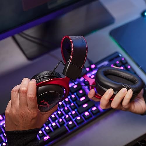 HyperX Cloud II Wireless - PC, PS5, PS4용 게이밍 헤드셋, 최대 30시간 지속되는 배터리, DTS 헤드폰: X 공간 오디오, 메모리 폼, 마이크 모니터링 기능이 있는 탈착식 노이즈 캔슬링 마이크 - size: Wireless, style: 무선