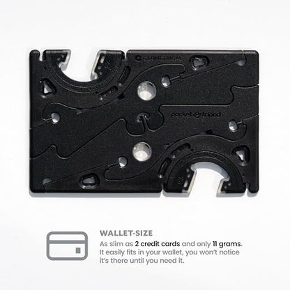 Pocket Tripod PROv2 Universal Kit - Matte Black | Card-Size Stand for iPhone - color: Matte Black