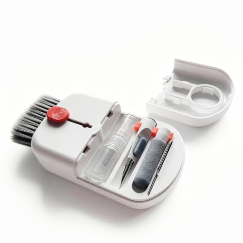 9-in-1 Keyboard Cleaning Kit for Laptop, Phone, Screen | Includes soft brush, and port tool. Cleans screens, earbuds, and charging cases. Safe for MacBook & AirPods.