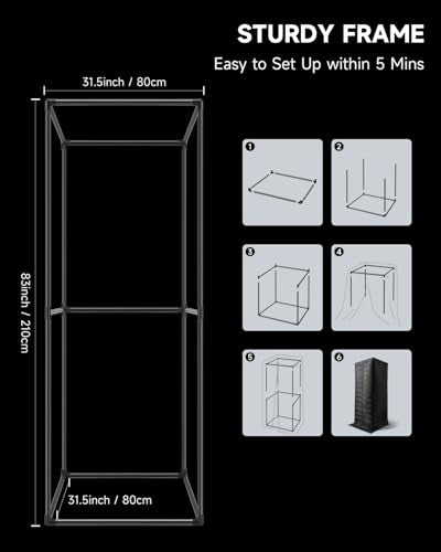 Moukey Portable Vocal Booth, One-piece Design Recording Booth with 720 Degree Sound Dampening, Home Studio Soundproof Booth for Voiceover, Podcast, Singing