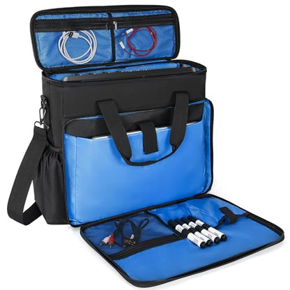 AKOZLIN Padded Mixer Gig Bag Protector DJ Controller Travel Shoulder Bag Case 16"X15"X5.5" Fit for RODECaster Pro II, TC Helicon GOXLR, MG10XU 10-Input Stereo - size: 16"X 5.5"X15"