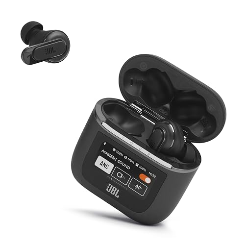 JBL Tour Pro 2 - Noise Cancelling Earbuds - Black | Smart Charging Case for seamless experience
