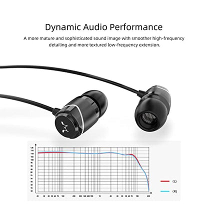 SoundMAGIC E11D USB-C in-Ear Stereo Headphones with 10mm Drivers, Metal Housing, L-Shaped Plug, in-Line Controller, HiFi Sound,Black