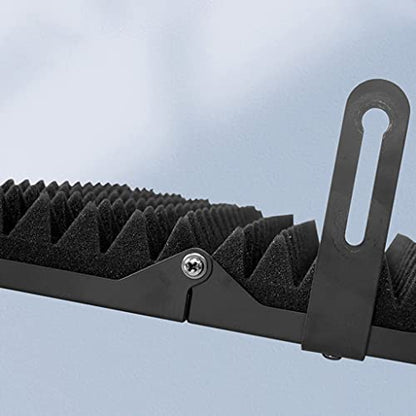 28cm Panel Height Mic Sound Absorbing Foam Reflector Metal Materials Professional Recording Foldable Portable Props
