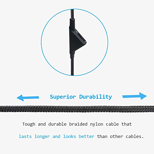 3M Volume Control Nylon Braided Cord for Astro A10 A40 Headsets | Inline Volume Control, 3 Meter Long , Nylon Braided, Compatible with Astro A10 A40 Headsets - size: 3M, style: Volume Control Function