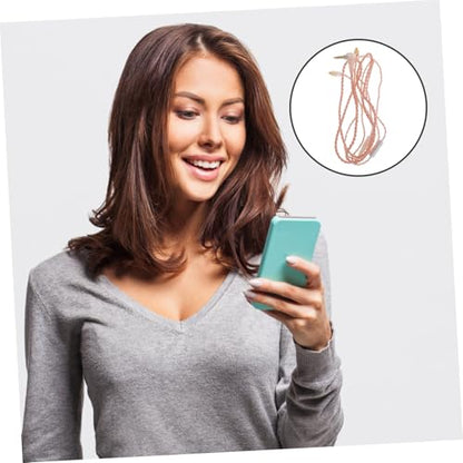 OSALADI Fashionable Detachable Earphone Replacement Cable Microphone Bend Audio Wire for Headphones Compatible Major Mobile Phones Sound Quality and Workmanship