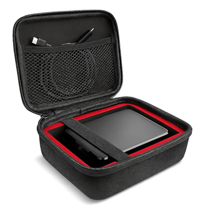 Case for Scarlett Solo 3rd & 4th Gen – Travel Storage for Audio Interface + Compatible with Maxone, Seagate, LaCie, WD External Hard Drives – Water-Resistant Protective Case w/Strap & Pocket - size: Small