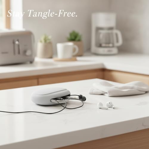 Silicone Organizer Pouch for Small Tech Accessories, Compact Travel Case for Cables and Adapters