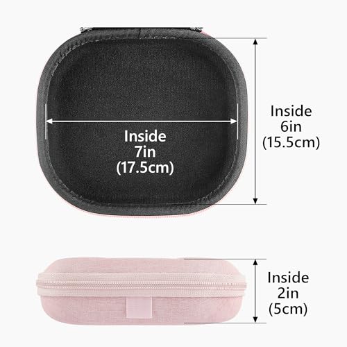 Geekria NOVA On-Ear Headphones Case Compatible with JBL Tune 510BT/660NC/560BT/500BT, Jr 310BT, Replacement Hard Shell Travel Bag with Cable Storage (Pink) - color: Pink