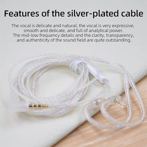 KBEAR IEM Cable Earphone Replacement Cable and KZ ZSN PRO X in Ear Earphone