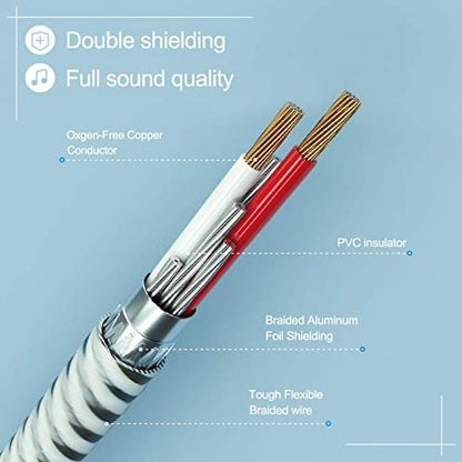 CableCreation 3.5mm Male to 2RCA Female Jack Stereo Audio Cable, 3.5mm to RCA Extension Cable Compatible with iPhone, iPad, MP3, Tablets, HiFi Stereo System, Speaker,3FT/0.92M - size: 3FT, style: 3.5mm Male to 2RCA Female
