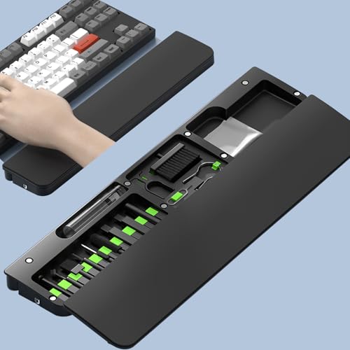 22 in1 Electronics Cleaning Kit with Ergonomic Keyboard Wrist Rest - color: Black