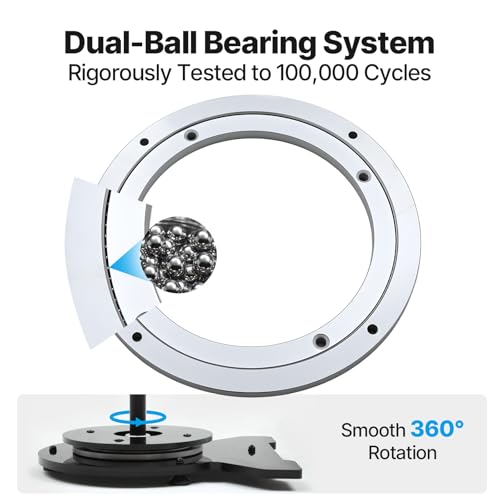 Rotating Aluminum Cable Caddy for Wire & Cable Reels,Supports up to 220 lbs | Heavy-Duty Aluminum Cable Caddy With Dual Ball Bearing Rotation, Supports Vertical And Horizontal Use, Quick Install