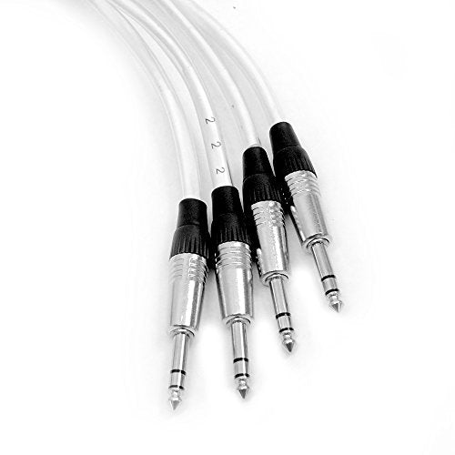 Seismic Audio - SAST-4-8-7 - 4 Channel 1/4" TRS Insert Snake Cable to 8 1/4" TS - 7 Feet - size: 7 Foot - 4 TRS x 8 TS