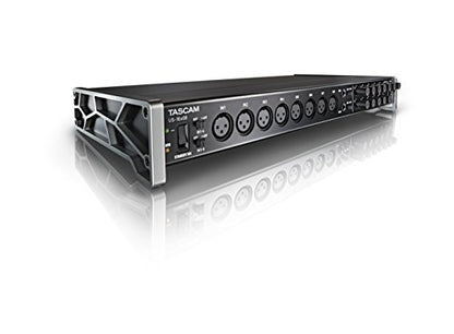 Tascam US-16x08 Rackmount USB Audio/MIDI Interface for Recording, Drum Recording, 8 XLR/8 1/4" Inputs, 8 Outputs, Control Software,Black - style: US-16x08