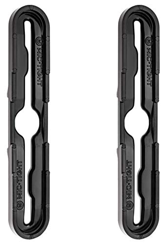 2 Pack The Police Mic Clip Tactical Portable Radio Mic Clip for Uniforms or Bullet-Proof Vest Carriers | Black