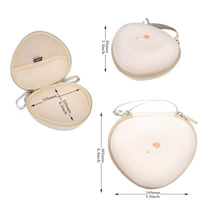 Aproca Kids Headphones Case Compatible with iClever BTH12 / HS19 / BTH26 Kids Bluetooth Headphones, Storage Hard Bag -Gold (Case Only) - color: Gold