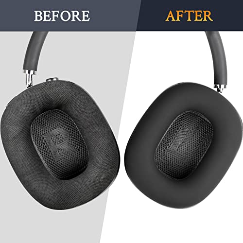 SOULWIT Sweat Ear Cover for AirPods Max - Black | Sweat Proof Silicone Cover for Gym Exercise, Easy to Clean, No Sound Quality Loss - color: Black