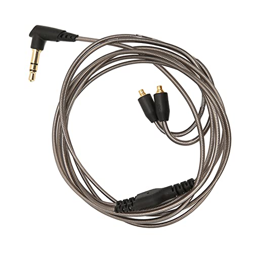 Yosoo Health Gear Replacement Earphone Cable For Mmcx Headphones, Mmcx Cable Tinned Copper Hifi 3.5Mm Elbow Cable, Mmcx Ers 3, 5 Mm For Mmcx Headphones, Tinned Copper Hifi 3.5Mm Elbow Cable