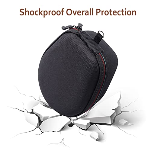Hard Case Compatible with AfterShokz Trekz Air/Aeropex/Titanium Mini Open Ear Wireless Bone Conduction Headphones AS650 / AS800, EVA Storage Pouch for Charging Cable, Black - color: Black