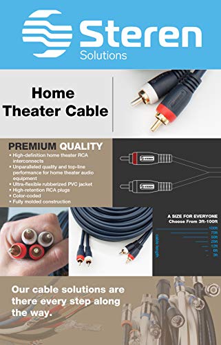 STEREN 25' Python Dual-Audio Cable - color: 2-Male to 2-Male, size: 25 Feet