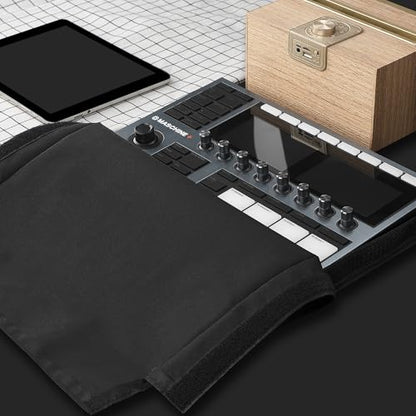 Musiin DAW Controller Cover Compatible with NI Maschine+ Plus MK3 | Custom-fit controller cover with waterproof fabric, padded lining, cable access, and hook-and-loop closure for Daily Protect