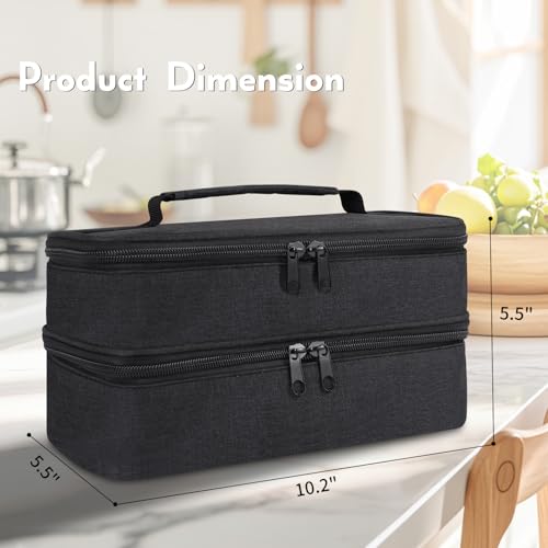 Hand Blender Storage Bag,Double-layer Hand Mixer Carrying Case for Kitchen
