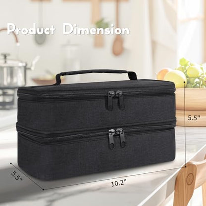 Hand Blender Storage Bag,Double-layer Hand Mixer Carrying Case for Kitchen