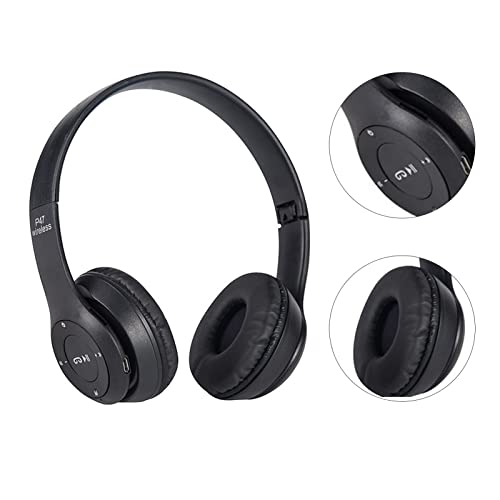 Pongnas Foldable Over Ear Gaming Headphones with Stereo Sound Lightweight Comfort Design Noise Isolating Ear Cups Mic Monitoring RGB Lighting Fit for PC Laptop