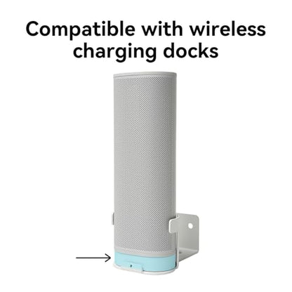 shinar Metal Wall Mount Compatible with Sonos Roam 1/2/SL | Mount Accessory Stand Bracket Compatible with Roam1/2 Roam SL Adjustable Bracket Max. 12 kg (White) - color: White