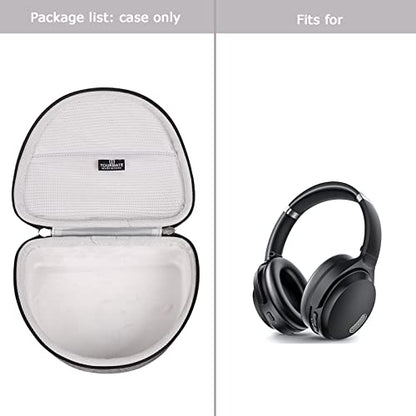 Hard Case for Skullcandy/HROEENOI/Anker Headphones, Black,Case Only - color: Grey