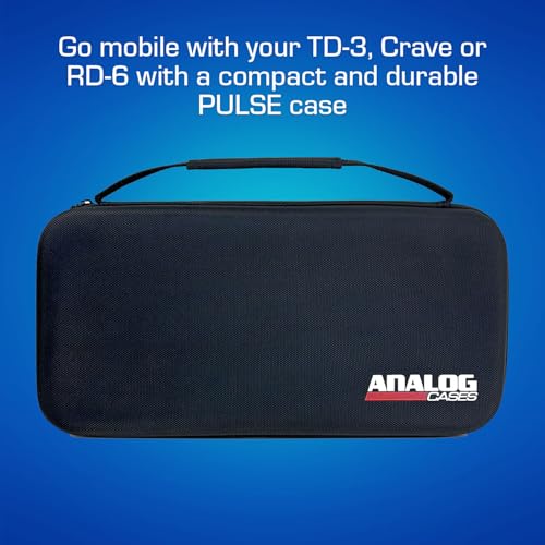 ANALOG CASES Case for Behringer TD-3/EDGE/CRAVE - Compact PULSE Hard Case | Durable Molded EVA Hard Case, Excellent Protection, Compact Design & Precise Custom Fit, Comfortable Handle, Smooth Zipper