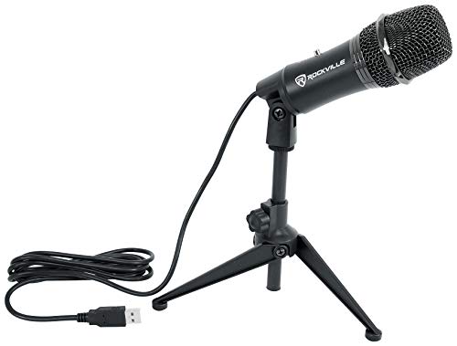 Rockville Z-Stream USB Condenser Computer Microphone for YouTube/Zoom