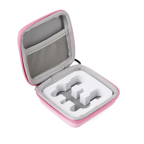 Mini Mic Case Wireless Lavalier Microphone Case for Wireless lavalier Microphones Mini Tiny Mic Lapel Clip Microphones (Pink)