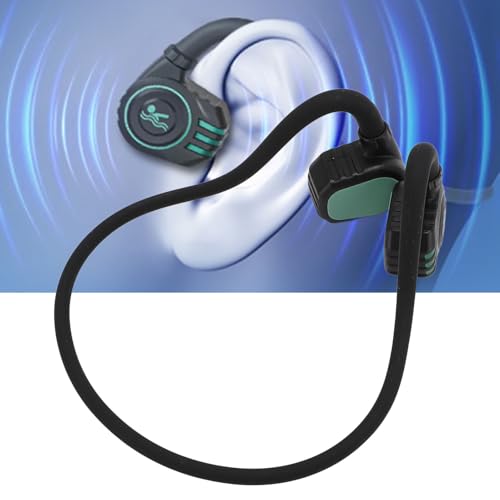 XUMIUZIY Bone Conduction Headphones, Open Ear Blue Tooth Sport Headphones with Microphone, 12H Playtime, Built in 32GB Storage, IPX8 Water Proof Wire Less Earphones for Workouts, Diving