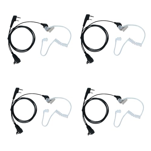 2Pin K Plug Earpiece for RT15 RT21 RT22 K1 NX1300 UV5R 2 Way Radio,4 PCS