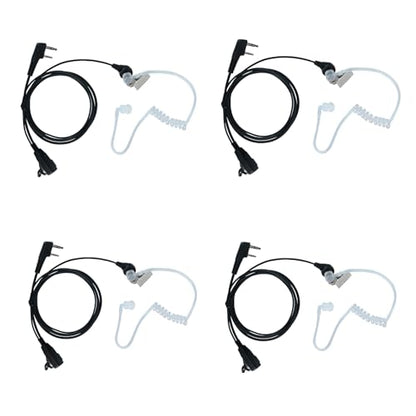 2Pin K Plug Earpiece for RT15 RT21 RT22 K1 NX1300 UV5R 2 Way Radio,4 PCS