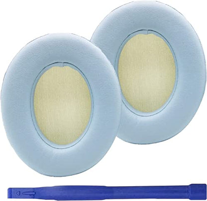 Studio 2/3 Earpads Replacement Ear Pads Cushion Cover Compatible with Studio 2.0 Wired/Wireless & Studio 3.0 B0500 B0501 Over-Ear Headphones (Crystal Blue) | Soft Protein Leather & Memory Foam Earpad Replacement, Ear Cushions Fit Studio3 & Studio2, Replac