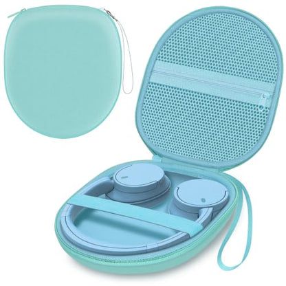 Headphone Headset Case Compatible with BERIBES/JLab JBuds Lux ANC/KVIDIO/JBL/Sony/Soundcore by Anker Wireless On-Ear Headphones, Green - color: Mint Green