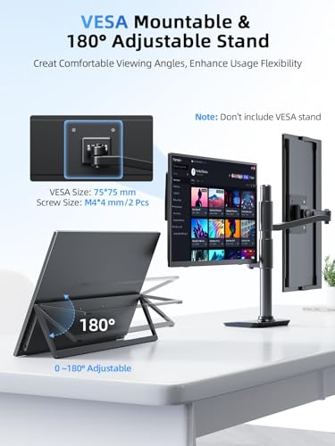 UPERFECT Portable Monitor Touchscreen 15.6 Inch 125% sRGB Travel Monitor - size: 15.6 inch