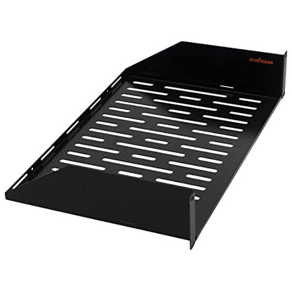 ECHOGEAR 2U Rack Shelf - Universal Design Works with Any Rack - Holds 50bs of Servers, Network Gear, or AV Equipment - 12" Deep Steel Shelf with Ventilated Design - Install Hardware Included - size: 2U Rack Shelf