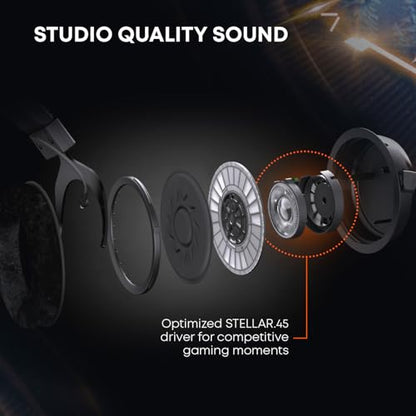 beyerdynamic MMX 300 PRO Closed Gaming Headset with Stellar.45 Driver and Condenser Microphone, Wired Gaming Headset Suitable for PC, Gaming Console, PS, Switch. Handmade in Germany, Black | STELLAR.45 Driver, Condenser Mic, Multi-platform, Handmade in Ge