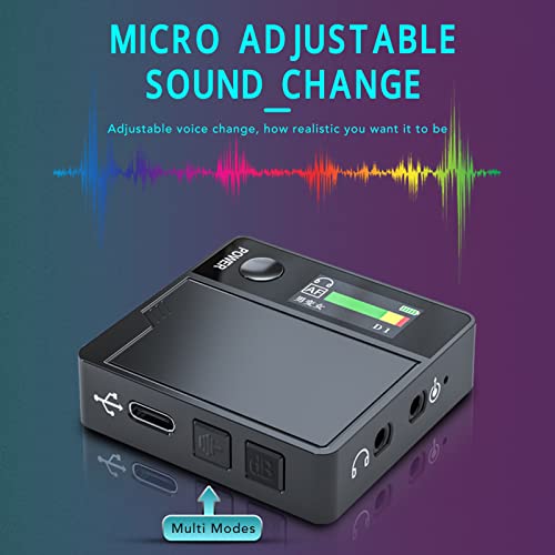 Mini Sound Changer Voice Changer, 1 Click Voice Beauty Live Sound Changer with Professional K Song Mode, Live Sound Changer for Android OS Live Streaming Karaoke
