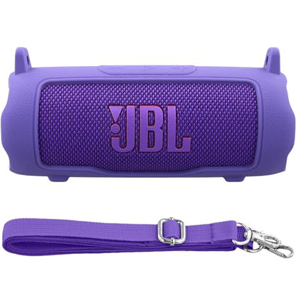 Silicone Cover for JBL Flip 7 Portable Bluetooth Speaker | Scratch-resistant, Unhindered Sound, Silicone Construction, Portable Carrying Silicone Cover, Purple Silicone Cover - color: Purple Cover